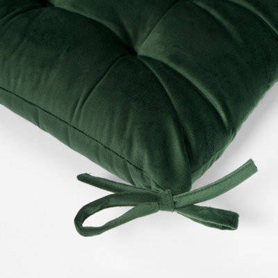 Cushion Seat Pads 2 Pack Matte Velvet Dining Chair Riser Booster - 7