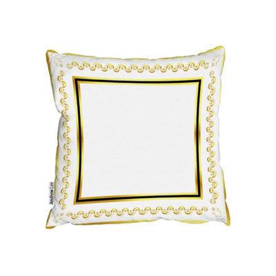 Cushions - Ancient Egyptian Gold Border (Cushion) / 45cm x 45cm