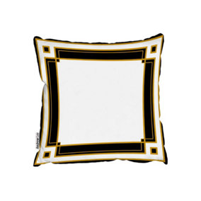 Cushions - Art Deco Black & Gold (Cushion) / 45cm x 45cm