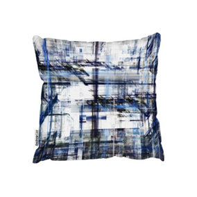 Cushions - Blue Grunge Pattern (Cushion) / 45cm x 45cm