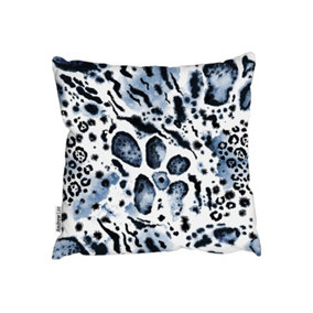 Cushions - Blue Leopard Print (Cushion) / 45cm x 45cm