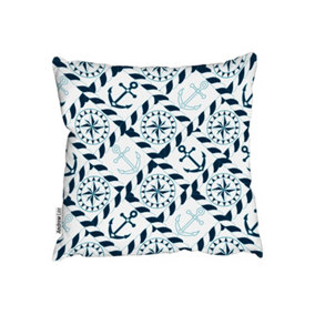 Cushions - Blue Nautical Elements (Cushion) / 45cm x 45cm