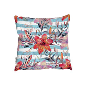 Cushions - Bouquet of watercolor tiger lilies (Cushion) / 45cm x 45cm