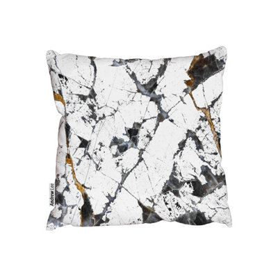 Cushions Dark Gray marble Gold Russia texture (Cushion) / 45cm x 45cm