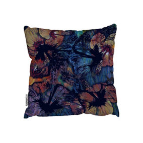 Cushions - Decorative dark floral motif (Cushion) / 60cm x 60cm