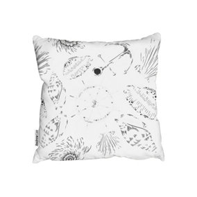 Cushions - Drawn Nautical Elements (Cushion) / 45cm x 45cm