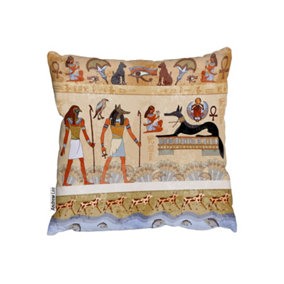 Cushions - Egyptian Mythelogical Drawings (Cushion) / 60cm x 60cm