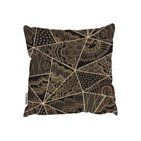 Cushions - Geometric Triangles with Patterns (Cushion) / 45cm x 45cm