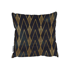 Cushions - Gold Geometreic Lines (Cushion) / 45cm x 45cm
