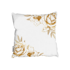 Cushions - Gold Rose (Cushion) / 45cm x 45cm