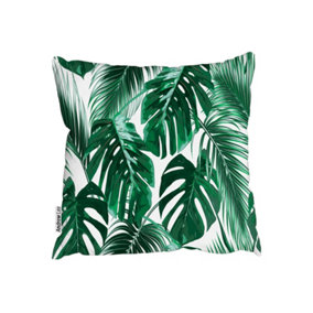 Cushions - Green Tropical Foliage (Cushion) / 45cm x 45cm