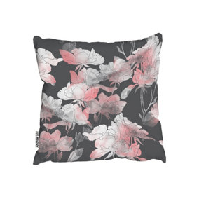 Cushions - Imprints flowers and leaves of wild rose (Cushion) / 60cm x 60cm