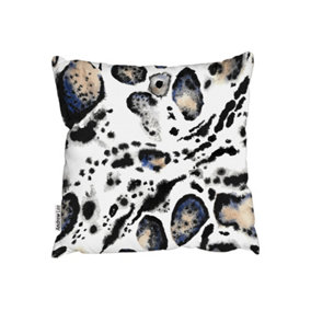 Cushions - Leopard Print with Blue (Cushion) / 45cm x 45cm