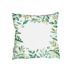 Cushions - Light Botanical Leaves (Cushion) / 45cm x 45cm