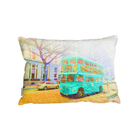Cushions - london bus green front (Cushion) / 45cm x 30cm