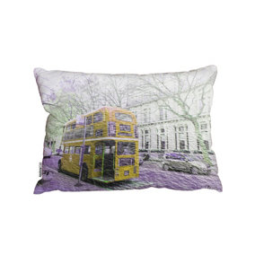 Cushions - London bus YELLOW rear (Cushion) / 45cm x 30cm