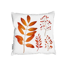 Cushions - Orange Autumn Leaves (Cushion) / 45cm x 45cm