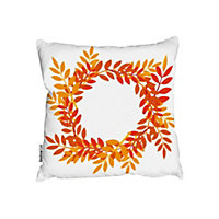 Cushions - Orange & Red Autumn Leaves (Cushion) / 45cm x 45cm