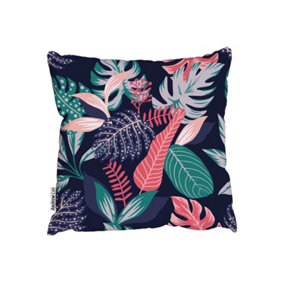 Cushions - Painted tropical exotic leaves (Cushion) / 45cm x 45cm