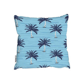 Cushions - Palm Trees on Blue (Cushion) / 45cm x 45cm