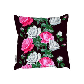Cushions - pattern of Pink and White Flowers (Cushion) / 60cm x 60cm