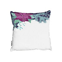 Cushions - Purple & Blue Flowers (Cushion) / 60cm x 60cm