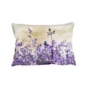Cushions - Purple Flowers (Cushion) / 45cm x 30cm