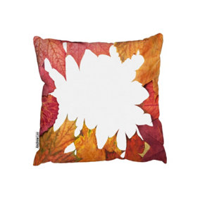Cushions - Red Autumn Border (Cushion) / 60cm x 60cm