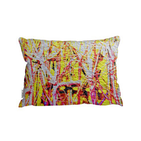 Cushions - River thames and red branches (Cushion) / 45cm x 30cm