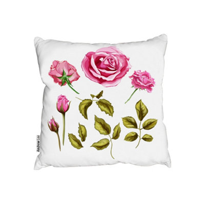 Cushions - Roses & Leaves (Cushion) / 45cm x 45cm