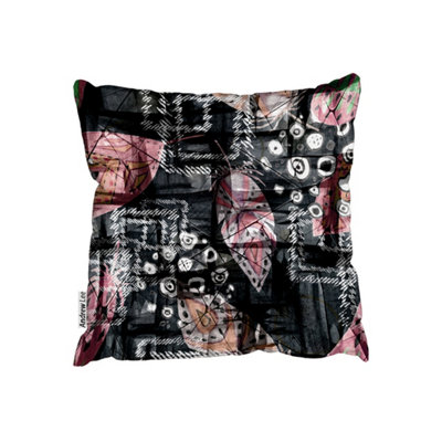 Cushions - Seamless boho pattern with feathers (Cushion) / 45cm x 45cm