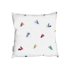 Cushions - Striped Sailboats (Cushion) / 45cm x 45cm