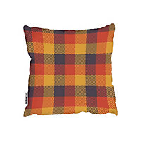 Cushions - Tartan Autumn Plaid Trendy Tiles (Cushion) / 45cm x 45cm