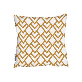 Cushions - Triangle Gold Tiles (Cushion) / 45cm x 45cm