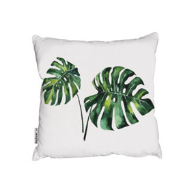 Cushions - Twin Tropical Leaves (Cushion) / 45cm x 45cm