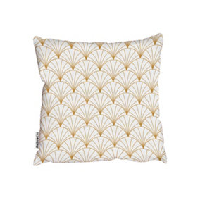 Cushions - Vintage Art Deco Geometric decorative texture (Cushion) / 45cm x 45cm