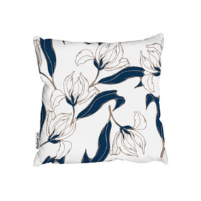 Cushions - White Flowers (Cushion) / 45cm x 45cm