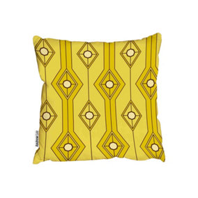 Cushions - Yellow rhombus (Cushion) / 45cm x 45cm
