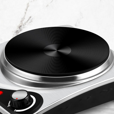 Cusimax PortableElectric Cooking Portable Single Hot Plate 1500W, 2.3kg
