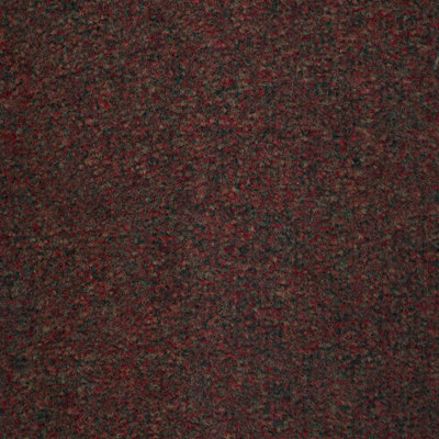 Cut Pile Heavy Duty Carpet Tiles(50X50cm)Flooring Red. Latex pre coat Backing Contract, Office, Shop, Hotel. 20 tiles (5SQM)