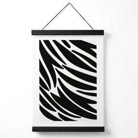 Cute Cartoon Style Zebra Print Medium Poster with Black Hanger