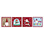 Cute Christmas Gift Wrapping Paper 4 x 7M Rolls And Gift Tags Gonk Snow Globe