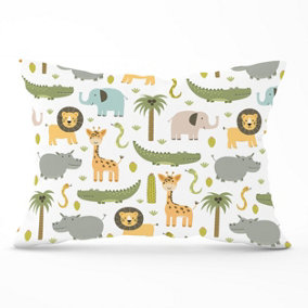 Cute Safari Animals Cushions 33cm x 48cm