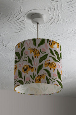 cute tigers and tropical leaves and flowers (Ceiling & Lamp Shade ...