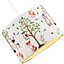 Cute Woodland Animals Round Lamp Shade in Cotton Fabric - Foxes Owls Rabbits