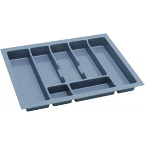Cutlery tray PRO, grey, 600mm (530mmx490mm)