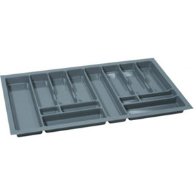Cutlery tray PRO, grey, 900mm (830mmx490mm)