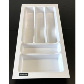 Cutlery tray PRO, white, 300mm (230mmx490mm)