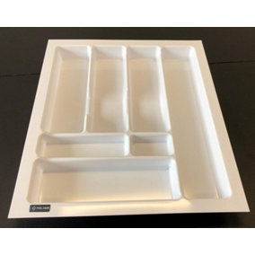 Cutlery tray PRO, white, 500mm (430mmx490mm)
