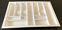 Cutlery tray PRO, white, 800mm (730mmx490mm)